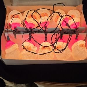 Vintage Santa Claus Blowmold String Lights